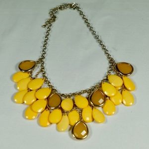 Funky yellow Retro Inspired Necklace